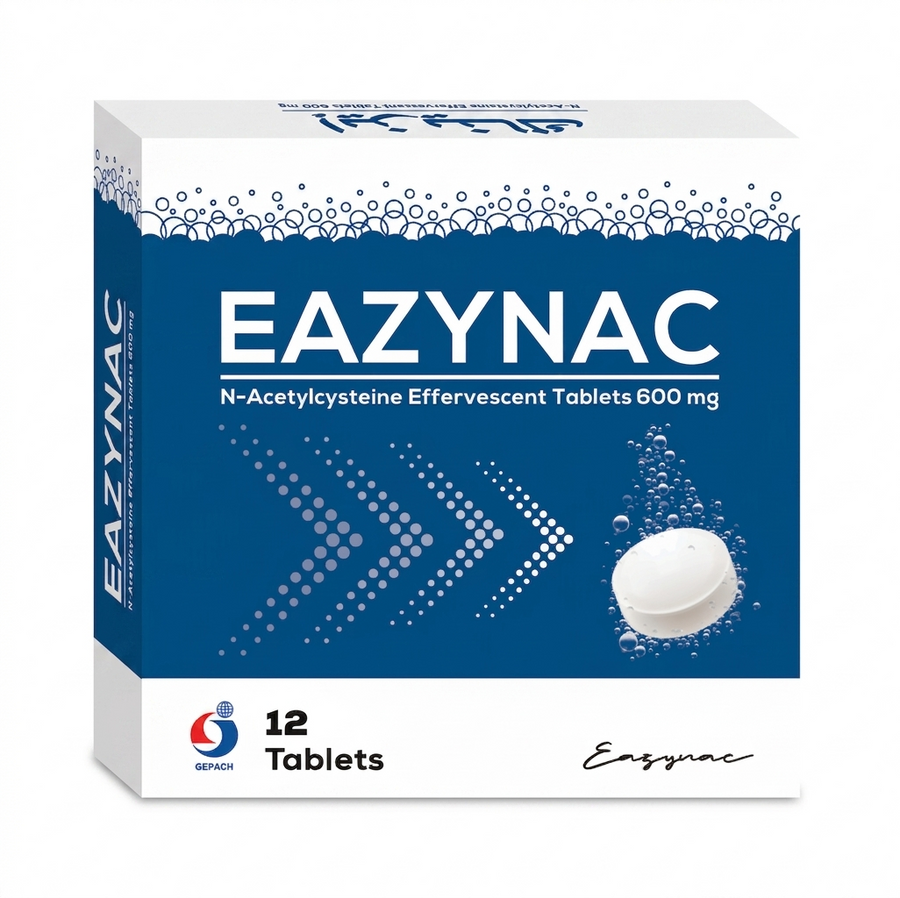 Eazynac N-Acetylcysteine Effervescent Tablet 12's