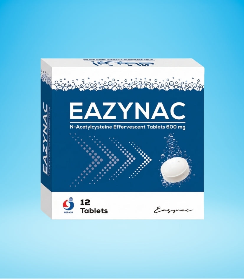 Eazynac N-Acetylcysteine Effervescent Tablet 12's