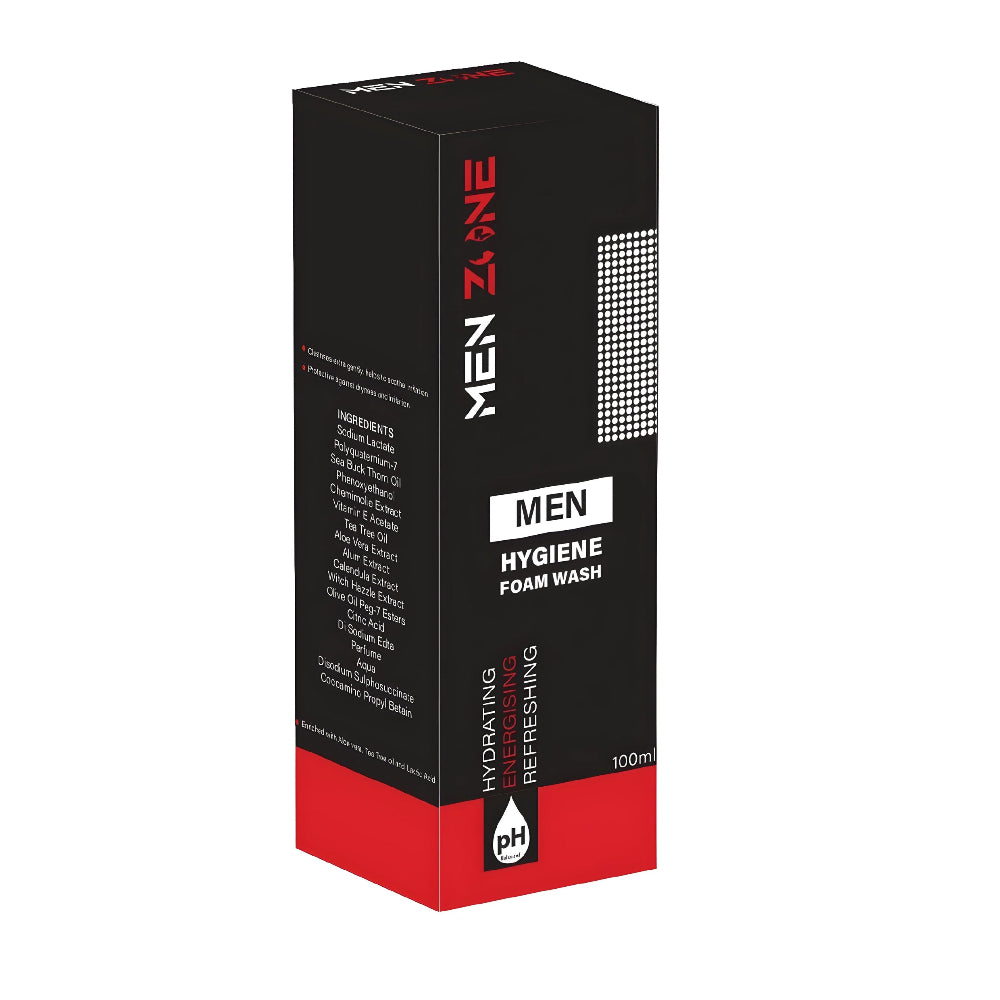 Men's hygiene product packaging with 'Men Zone' branding on a white background from e-medicin - your source for medicine online
