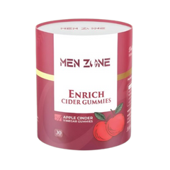 Men Zone Enrich Cider Gummies packaging on a white background from e-medicin medicine online uae