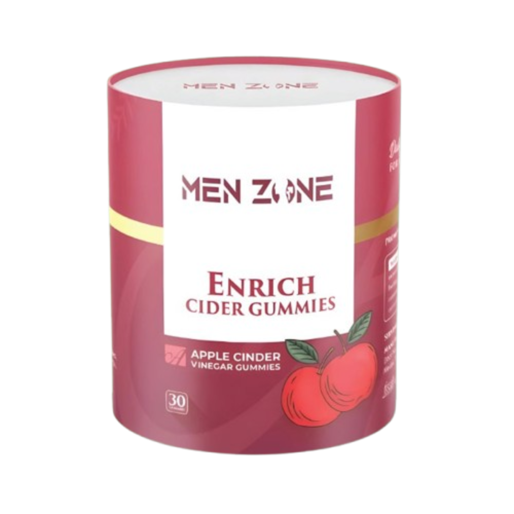 Men Zone Enrich Cider Gummies packaging on a white background from e-medicin medicine online uae