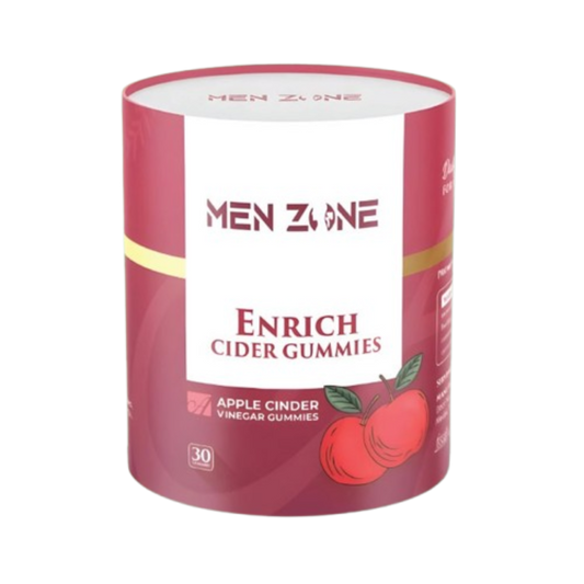 Men Zone Enrich Cider Gummies packaging on a white background from e-medicin medicine online uae