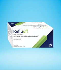 Reflu-off with Plantago major, Sodium hyaluronate and Aloe vera gel 20'S