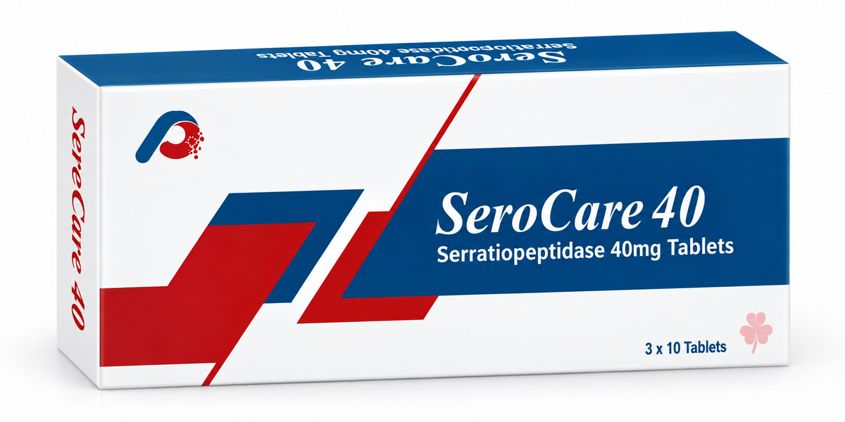 SeroCare 40 Serratiopeptidase 40 mg Tablets 20's
