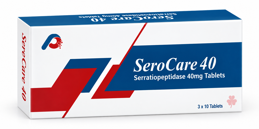 SeroCare 40 Serratiopeptidase 40 mg Tablets 20's
